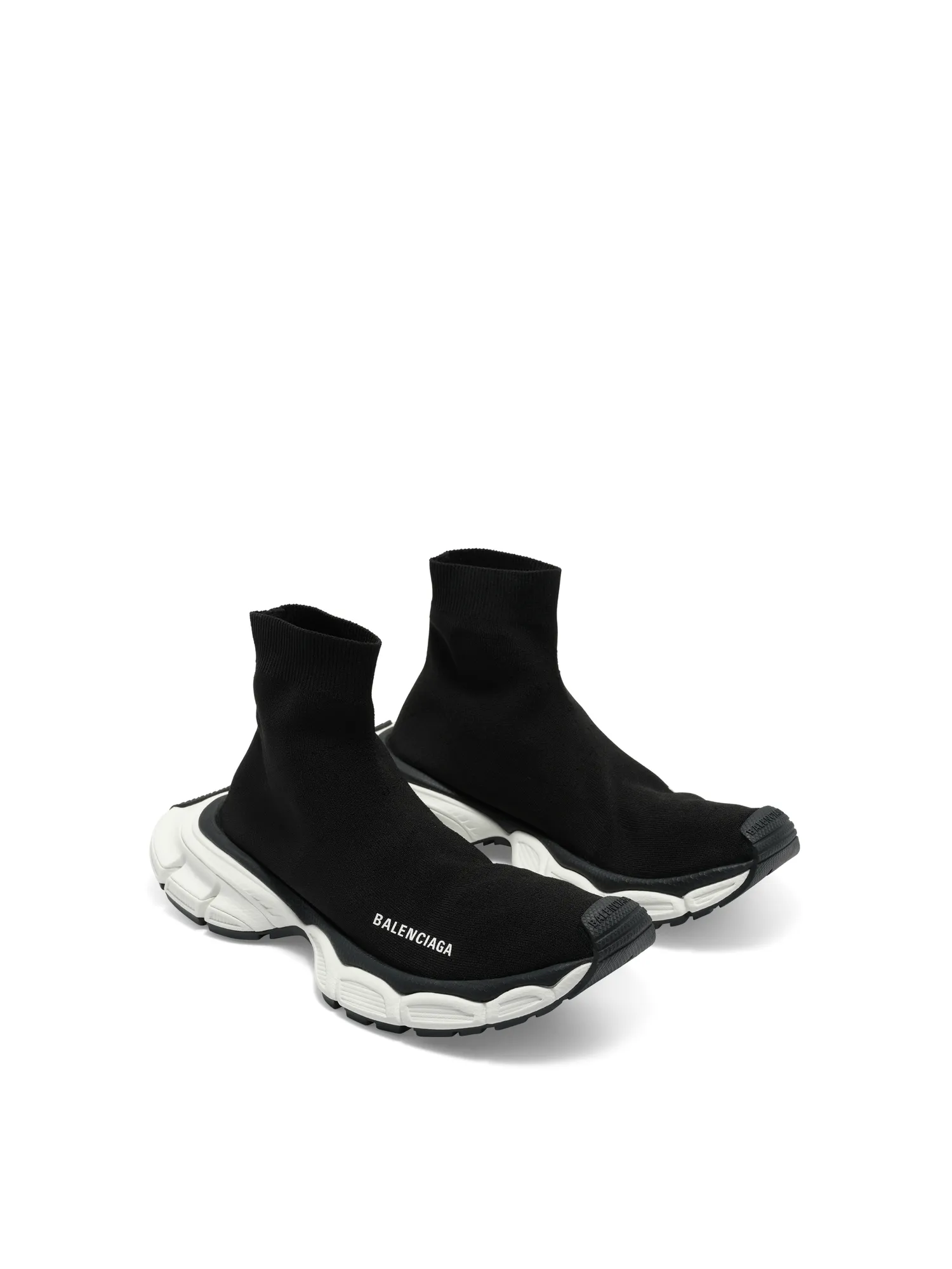 3XL Sock Sneaker in Black/White
