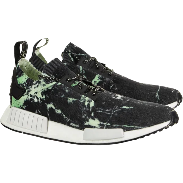 adidas NMD R1 PK - Black/White/Green