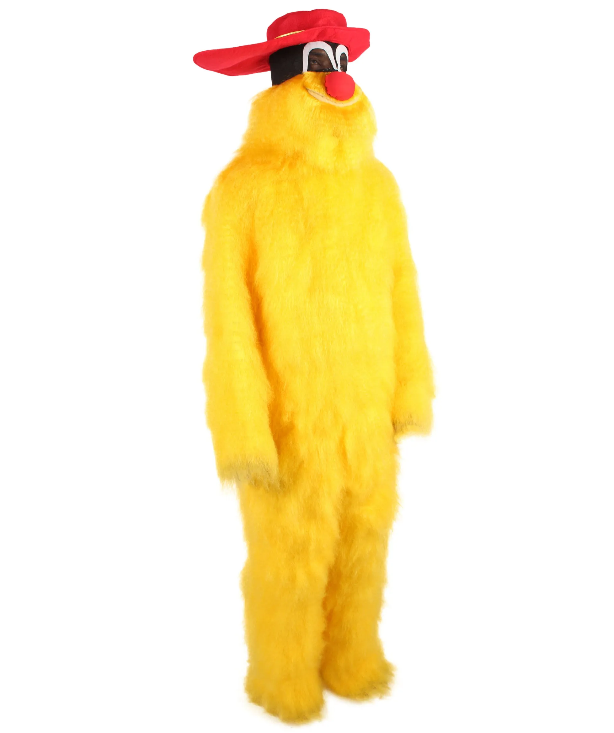 Adult Unisex American Cartoon Character Yellow Mouse Costume | Perfect for Halloween | Flame-retardant Synthetic Fabric