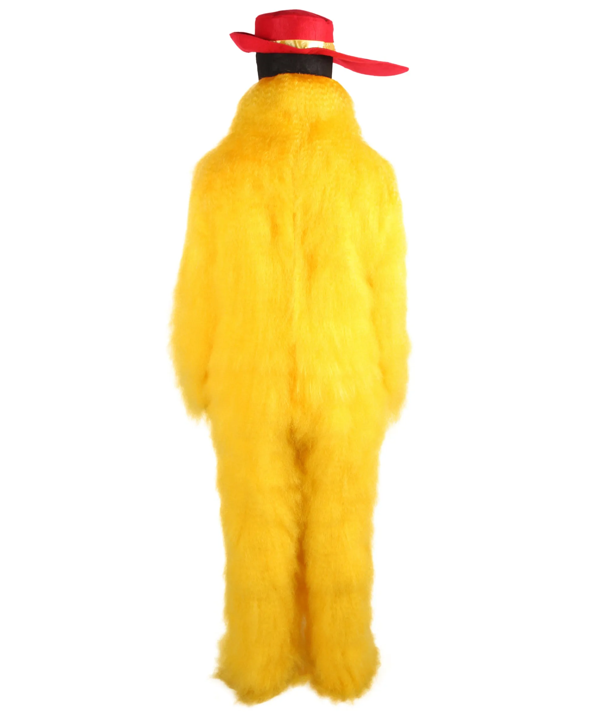 Adult Unisex American Cartoon Character Yellow Mouse Costume | Perfect for Halloween | Flame-retardant Synthetic Fabric