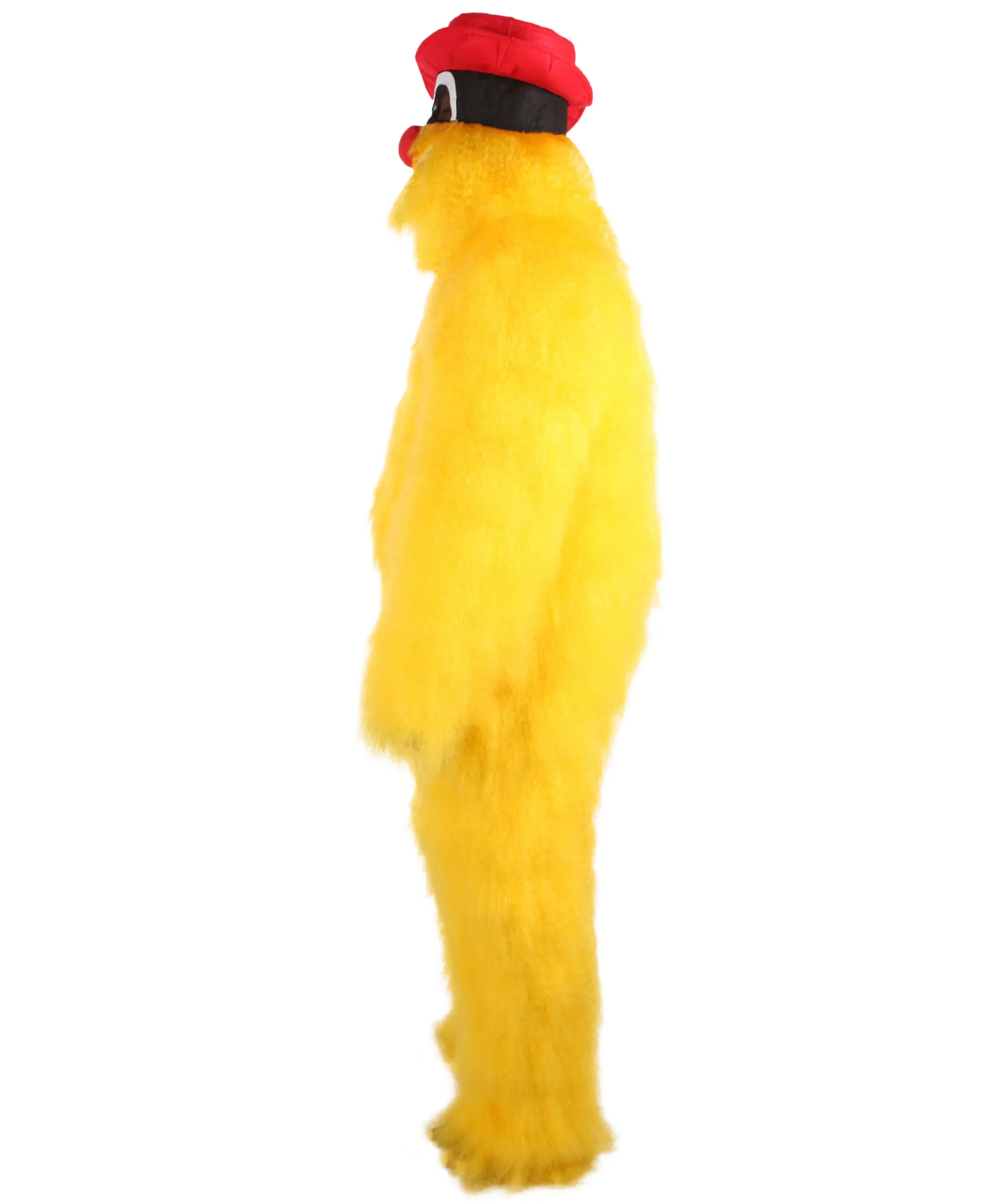 Adult Unisex American Cartoon Character Yellow Mouse Costume | Perfect for Halloween | Flame-retardant Synthetic Fabric