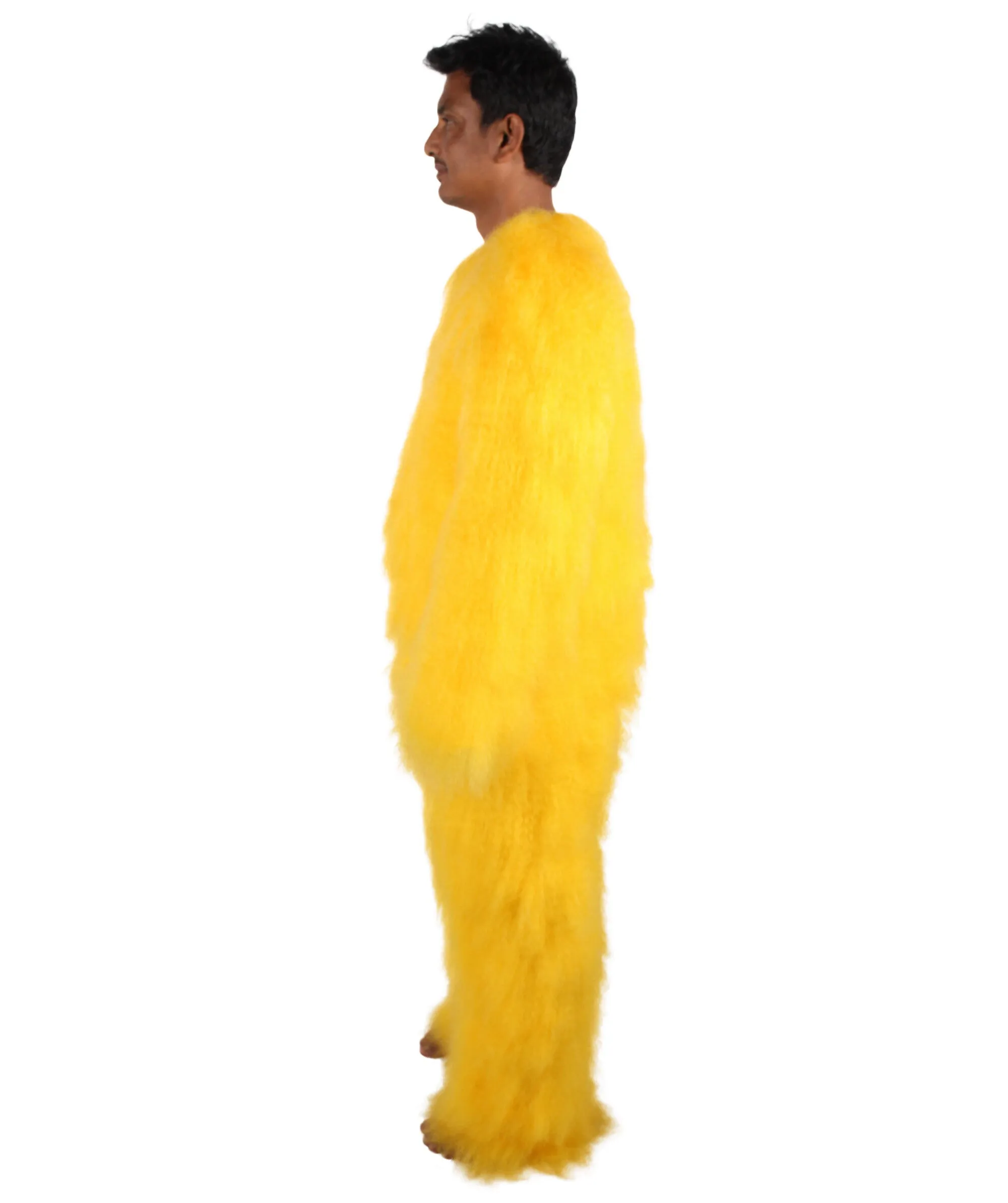 Adult Unisex American Cartoon Character Yellow Mouse Costume | Perfect for Halloween | Flame-retardant Synthetic Fabric