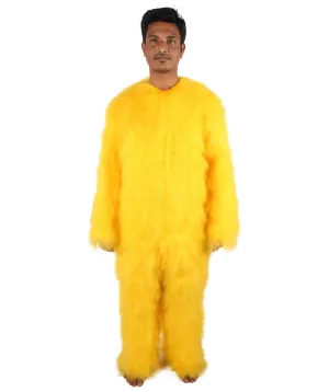 Adult Unisex American Cartoon Character Yellow Mouse Costume | Perfect for Halloween | Flame-retardant Synthetic Fabric