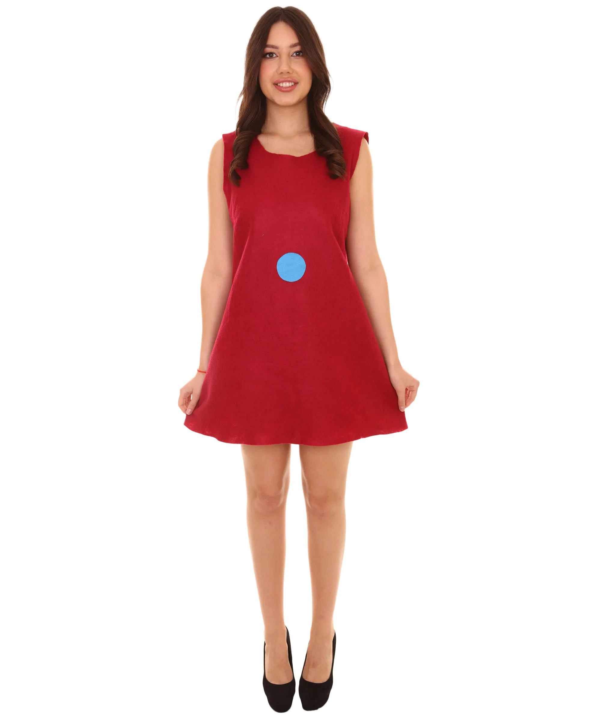 Adult Women's Costume for Cosplay Small Trolls Costume , Red Cosplay Costume
