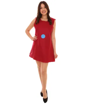 Adult Women's Costume for Cosplay Small Trolls Costume , Red Cosplay Costume