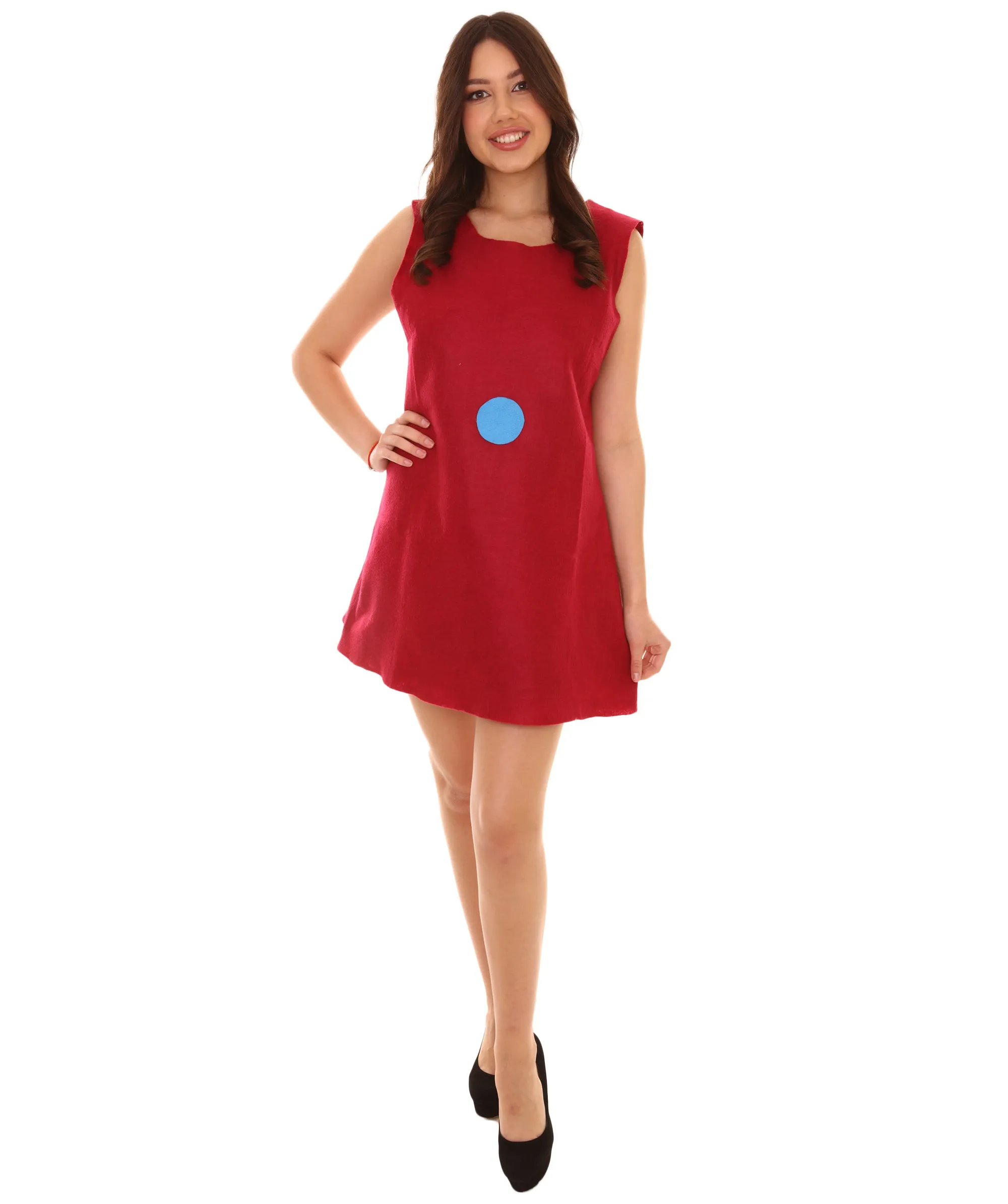 Adult Women's Costume for Cosplay Small Trolls Costume , Red Cosplay Costume