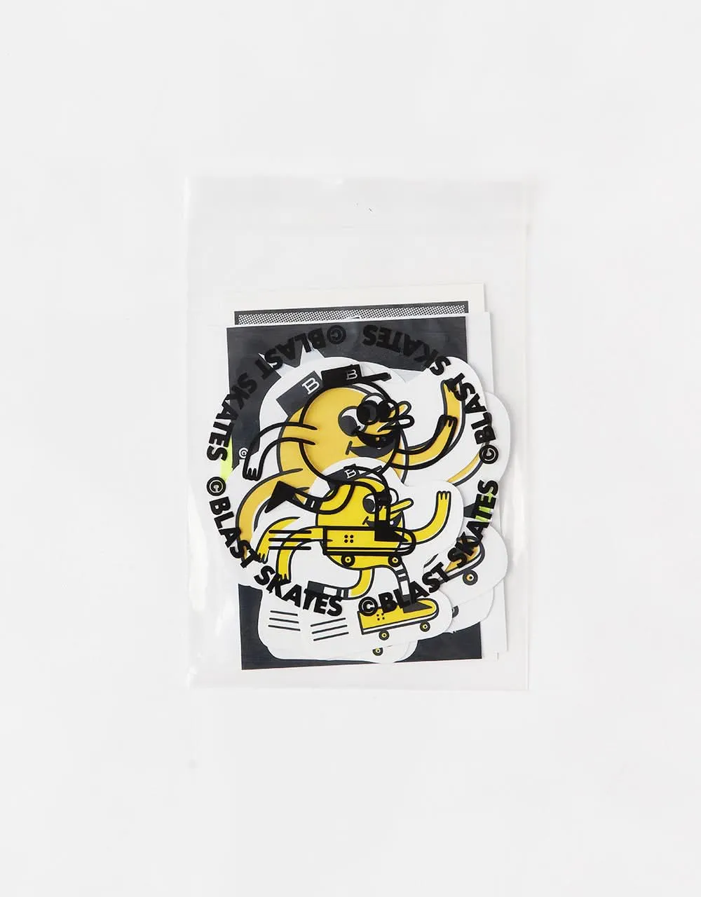 Blast Skates Mascot Logo Sticker Pack - Multi