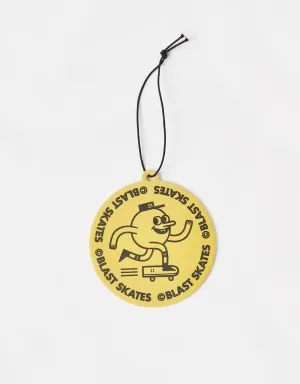 Blast Skates Round Logo Air Freshener - Yellow
