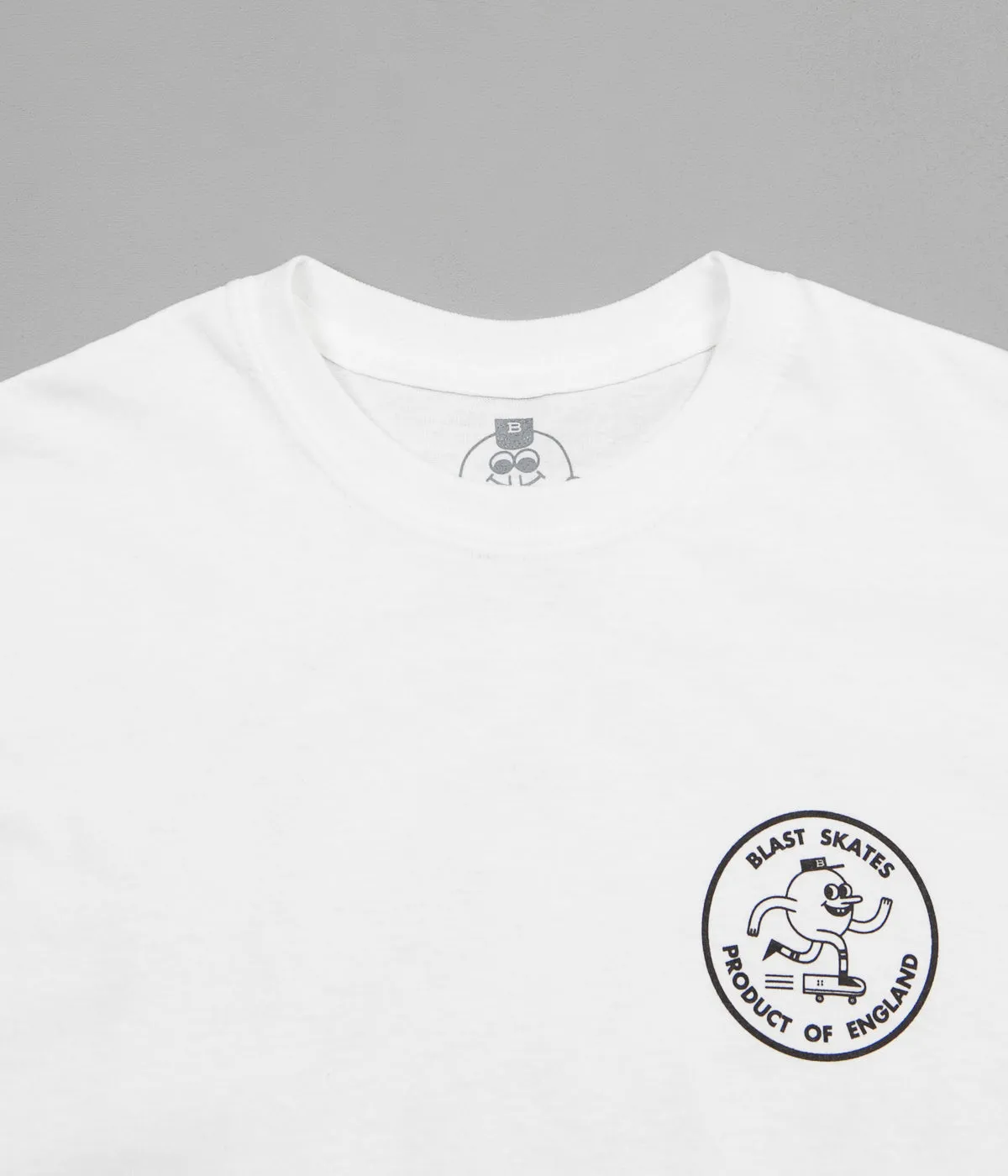 Blast Skates Round Logo T-Shirt - White