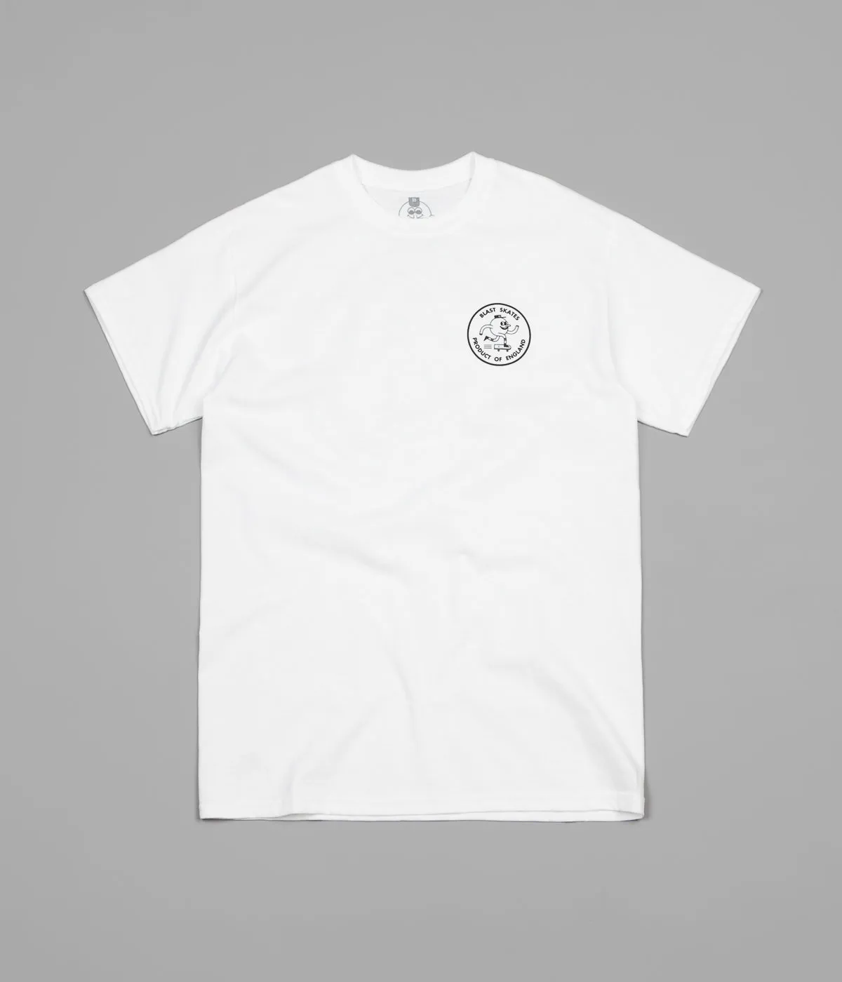 Blast Skates Round Logo T-Shirt - White