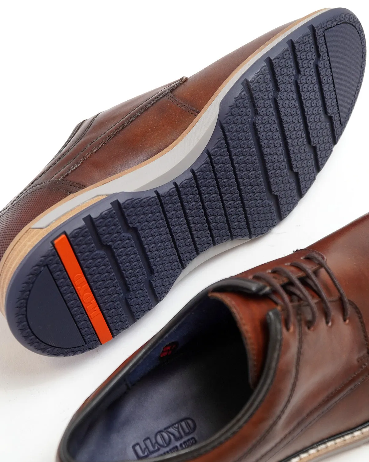 Brown 'Dero' Leather Hybrid Dress Shoes
