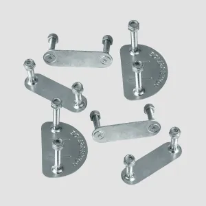 Chaya Standard Plate Mounting Set Shari Silver