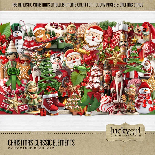 Christmas Classic Mega Digital Scrapbook Bundle