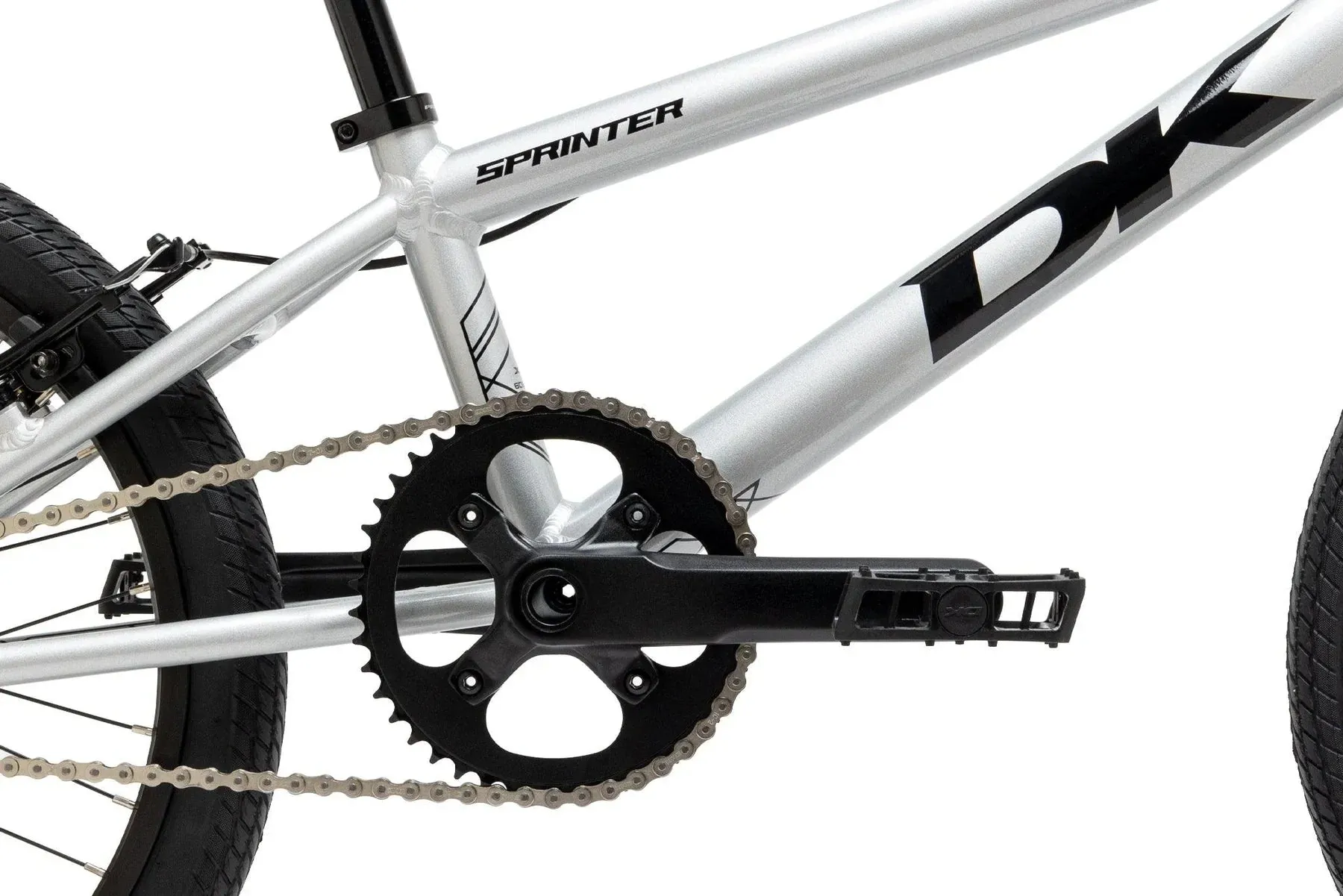 DK Sprinter XL 20″ Complete BMX Race Bike - Silver Flake