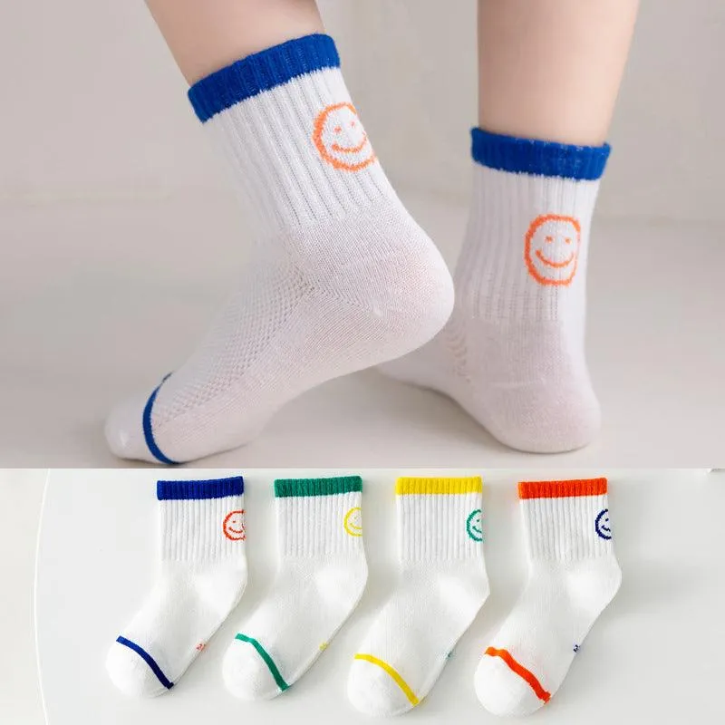 Fashion Socks Solid Color Mesh For Boys And Girls