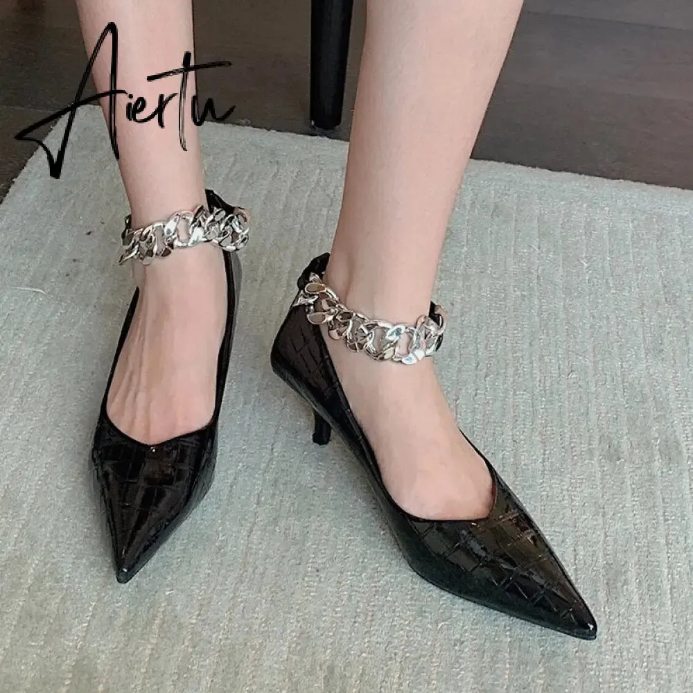 Fashion Women Pumps Shoes Spring Autumn New Female Pointed Toe Thin Heels Sandals Casual Shoes Ladies Low Heels Pumps