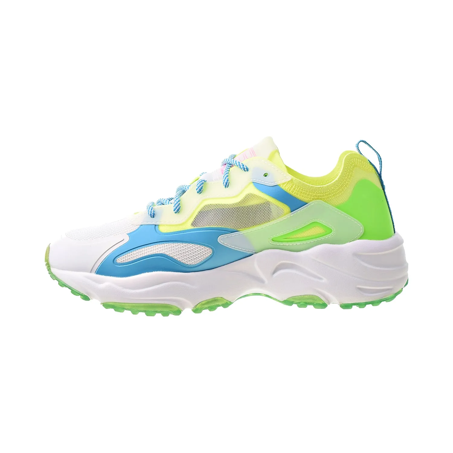 Fila Ray Tracer Lite Women's Shoes Safety Yellow-Green Gecko-Blue Atoll
