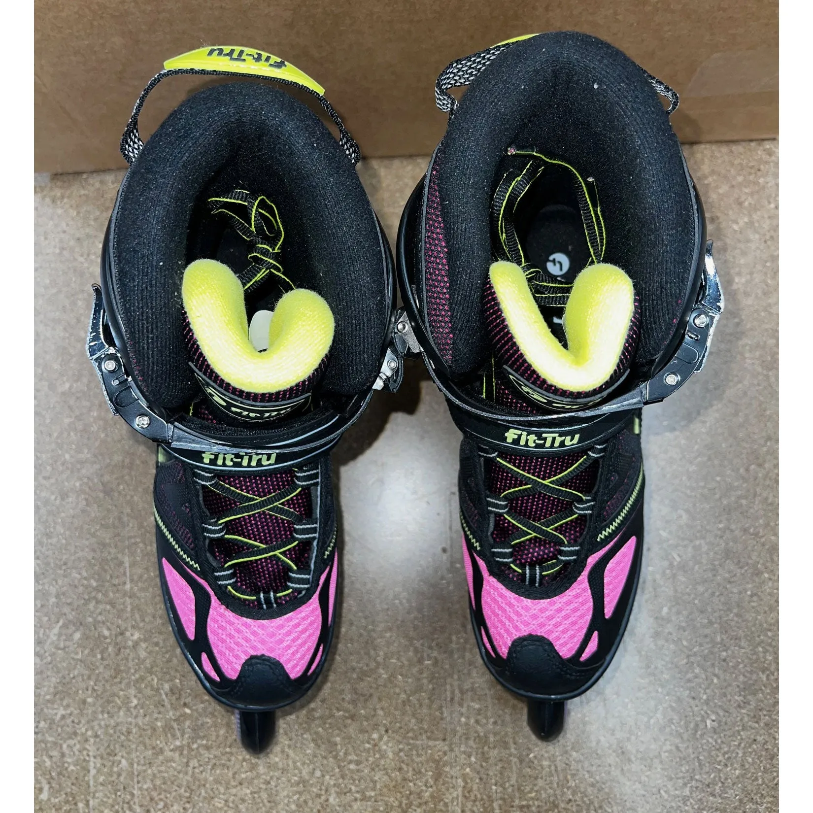Fit-Tru Cruze 84 Pink Womens Inline Skates - Lightly Used Size 8