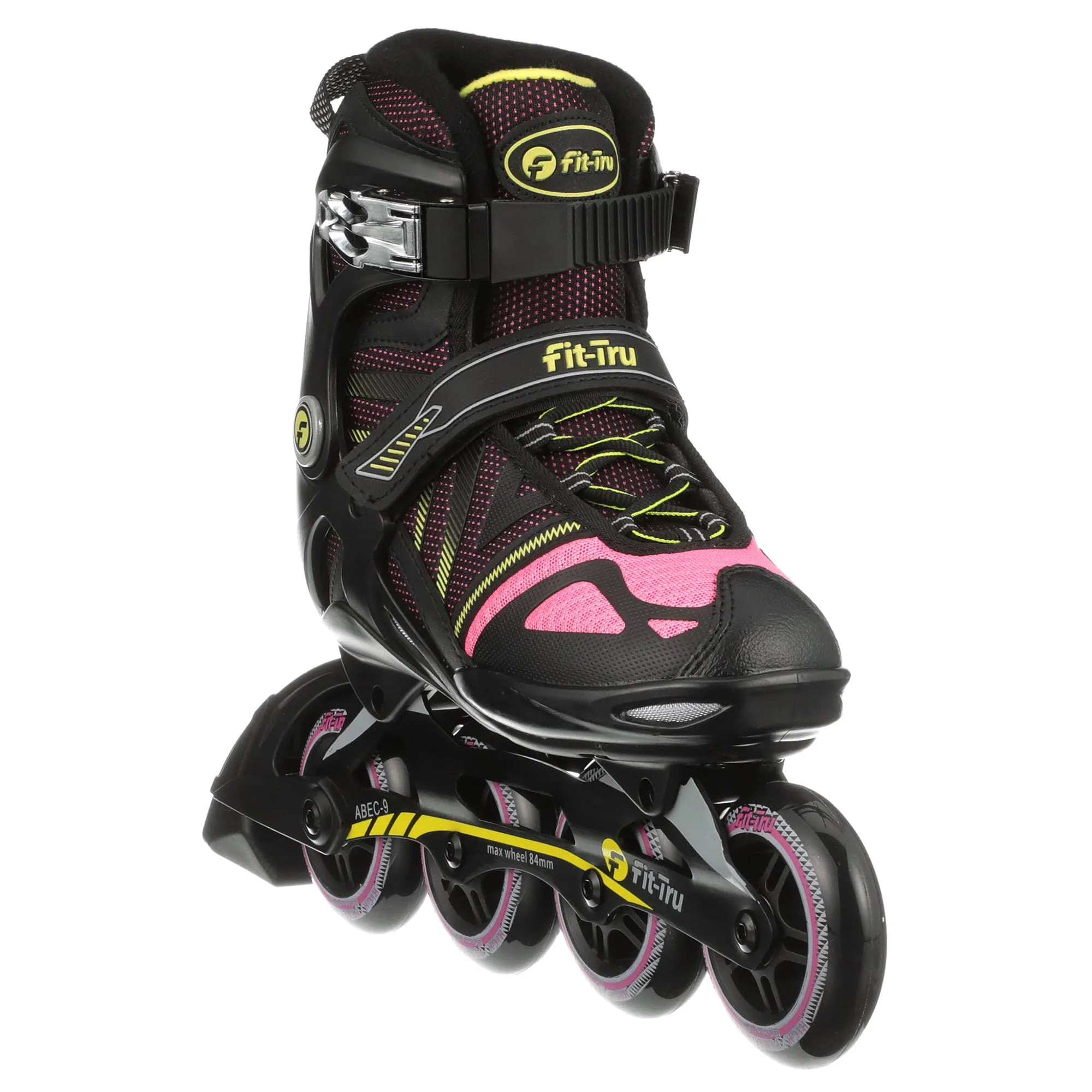 Fit-Tru Cruze 84 Pink Womens Inline Skates - (Size 8 NEW/Open Box)