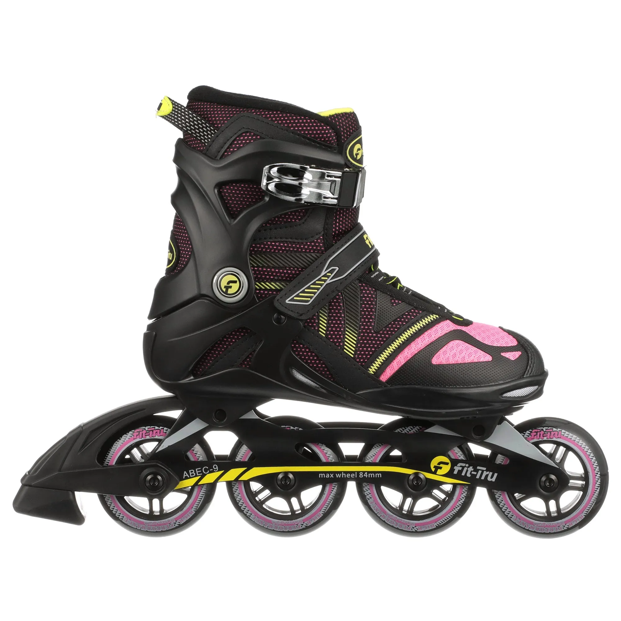 Fit-Tru Cruze 84 Pink Womens Inline Skates - (Size 8 NEW/Open Box)