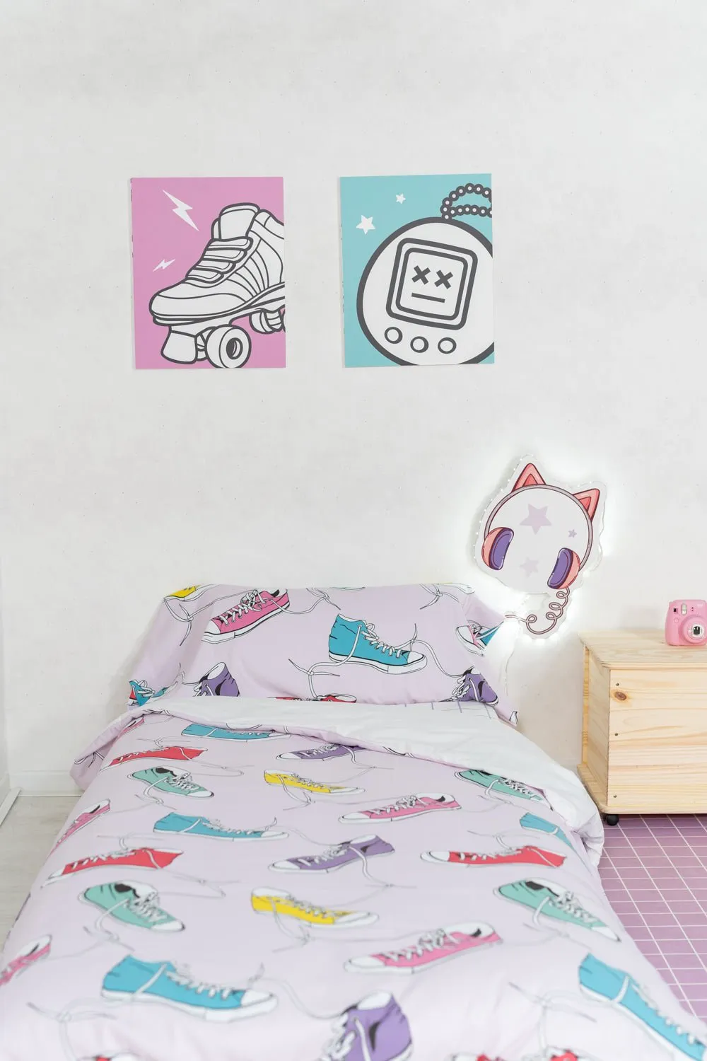 Funda almohada Infantil estampada Sneakers