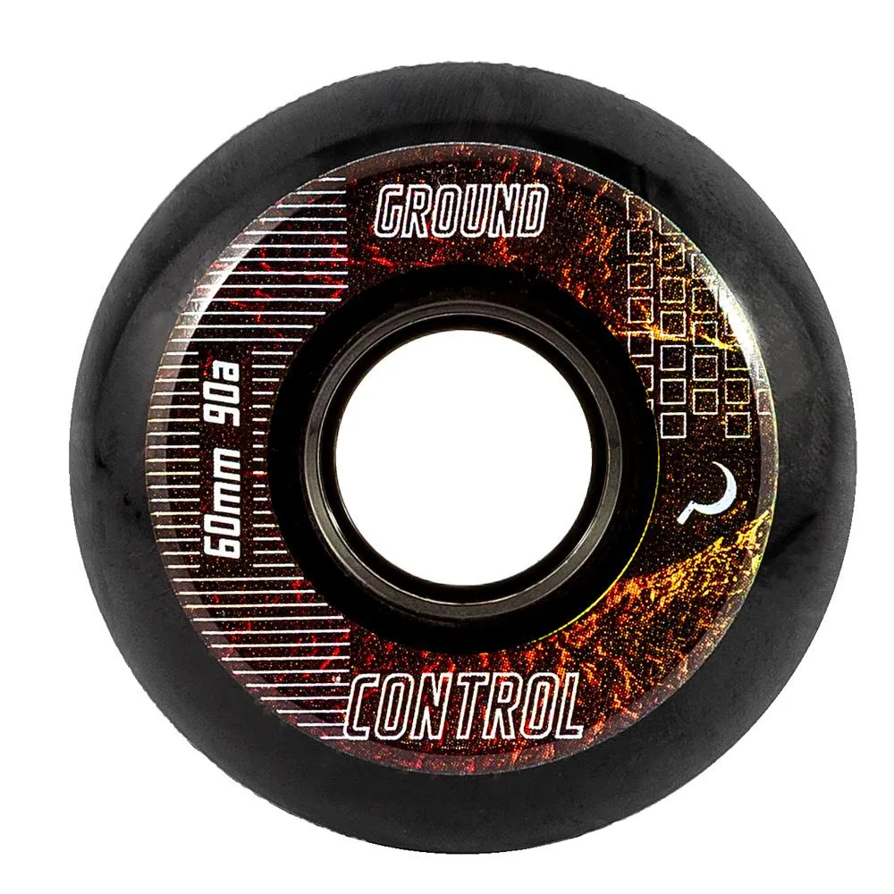 Ground Control CM EarthCity Wheels 60mm 90A - Black (Set of 4)