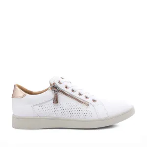 HUSH PUPPIES MIMOSA PERF WHITE COPPER