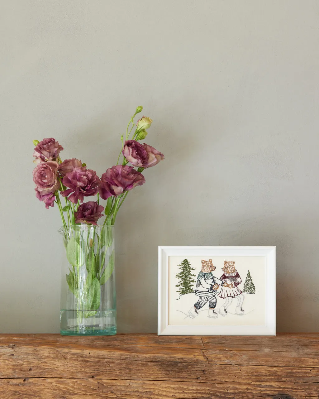 Ice Skater Bears Card