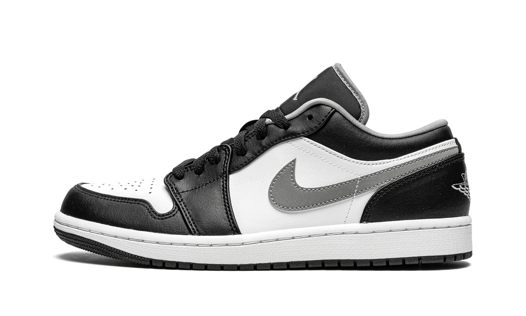 JORDAN 1 LOW BLACK WHITE GREY