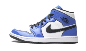 JORDAN 1 MID SIGNAL BLUE