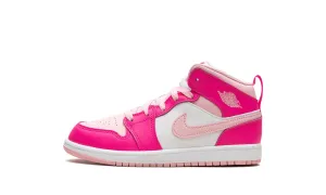 JORDAN 1 MID WHITE FIERCE PINK (PS)
