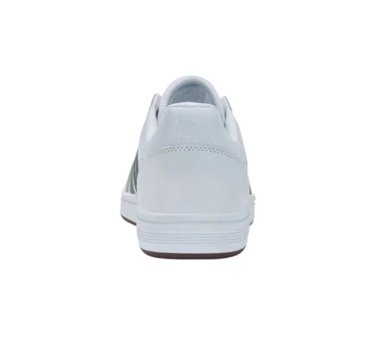 K-Swiss Court Winston Leather Trainer - WHITE/SYCAMORE/GRADIENT