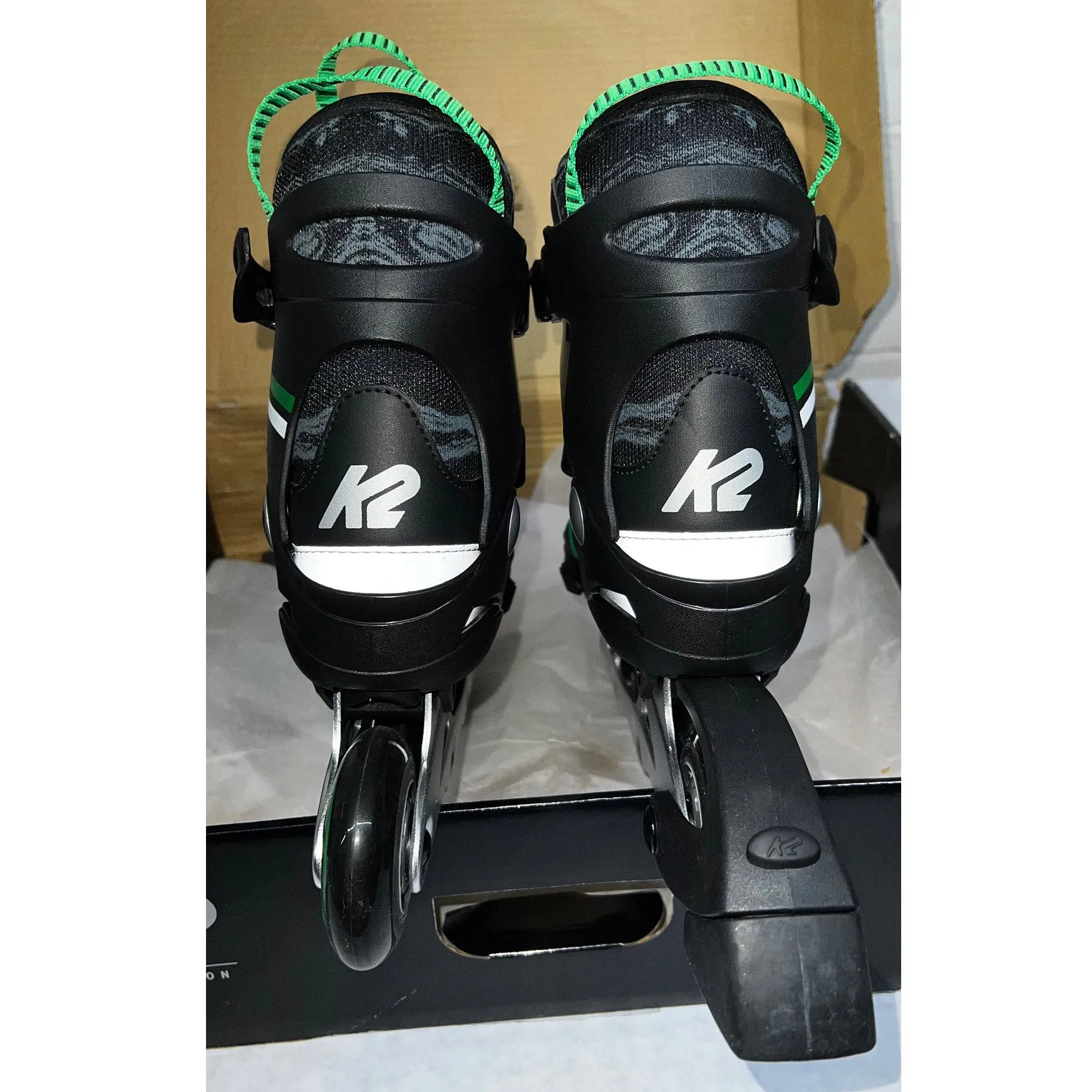 K2 Sk8 Hero Boa ALU Boys Adjustable Inline Skates - (Gently Used Size 1-5)