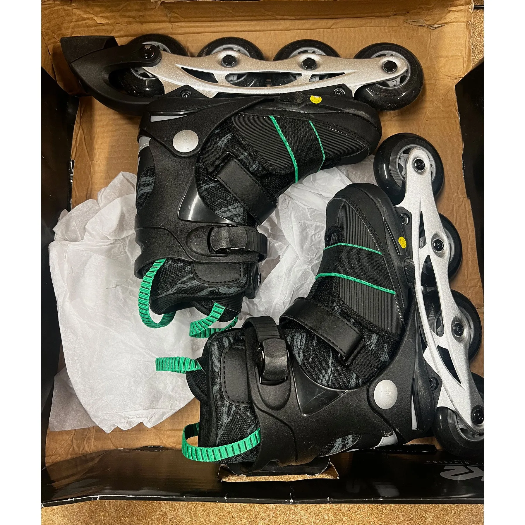 K2 Sk8 Hero Boa ALU Boys Adjustable Inline Skates - Lightly Used Size 1-5