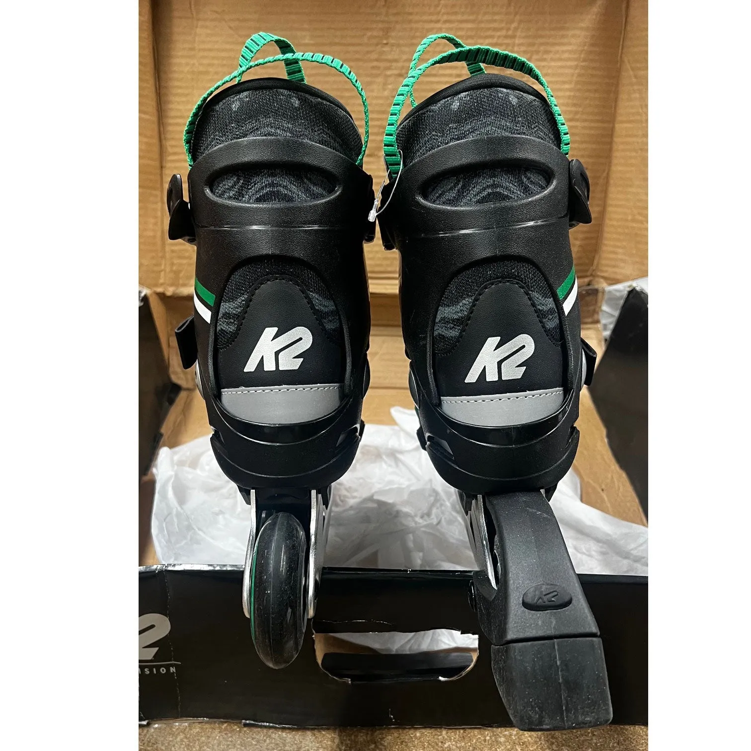 K2 Sk8 Hero Boa ALU Boys Adjustable Inline Skates - Lightly Used Size 1-5