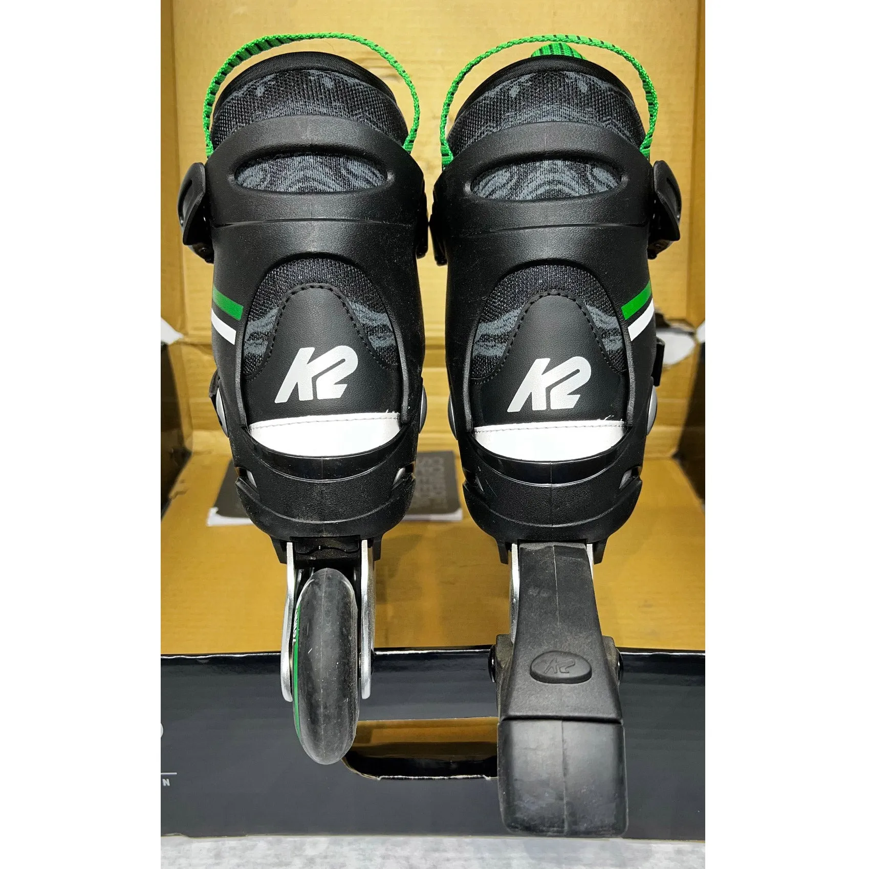 K2 Sk8 Hero Boa ALU Boys Adjustable Inline Skates - (Moderately Used Size 1-5)