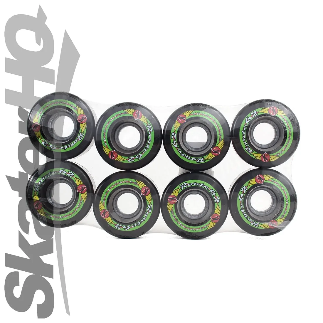 Kryptonics Route 62mm/78a 8pk - Black