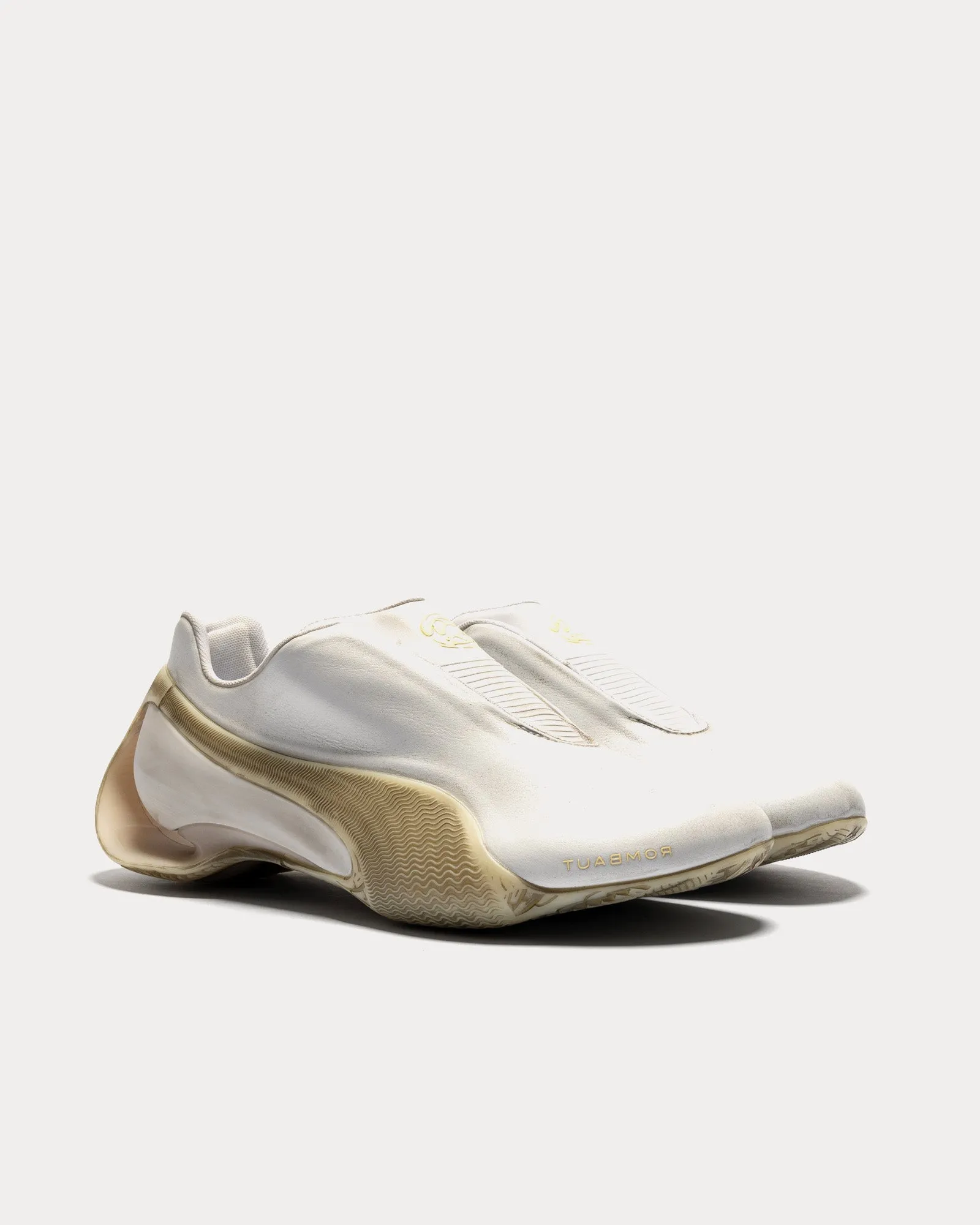 Levitation Puma White / Gold Slip On Sneakers