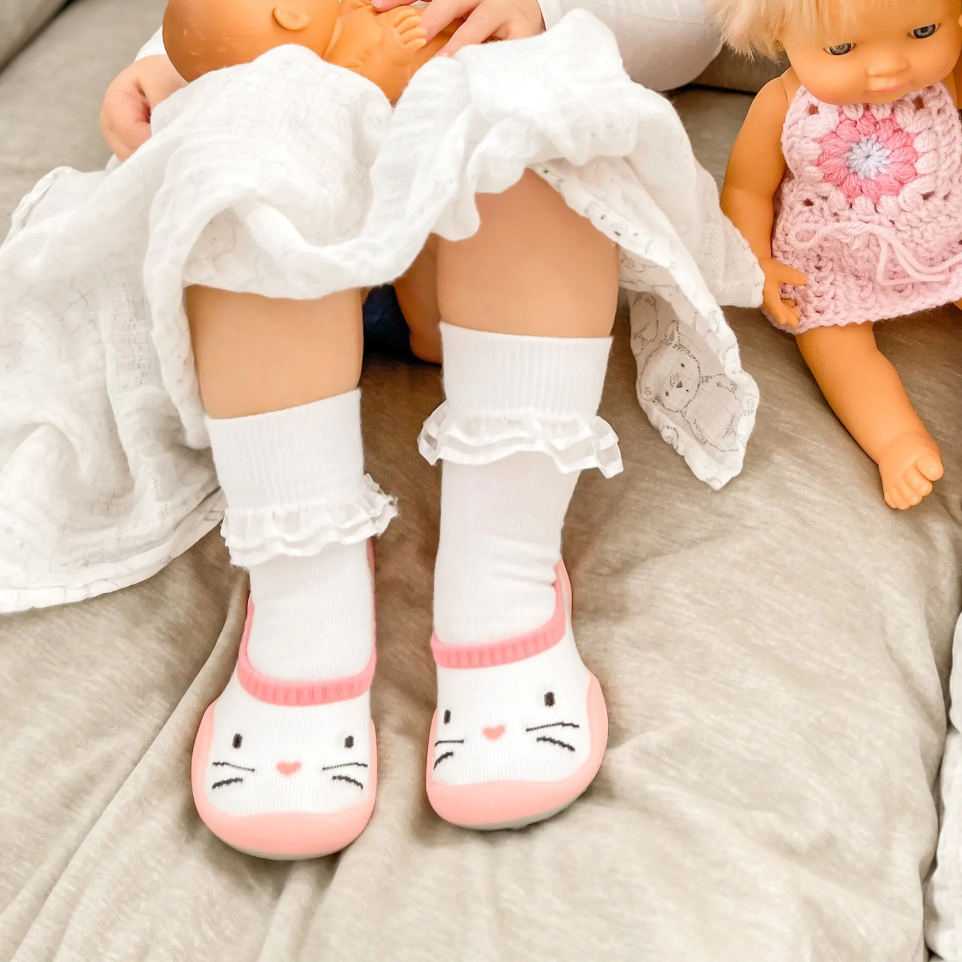Little Kids Size Slip On - Pink Kitty