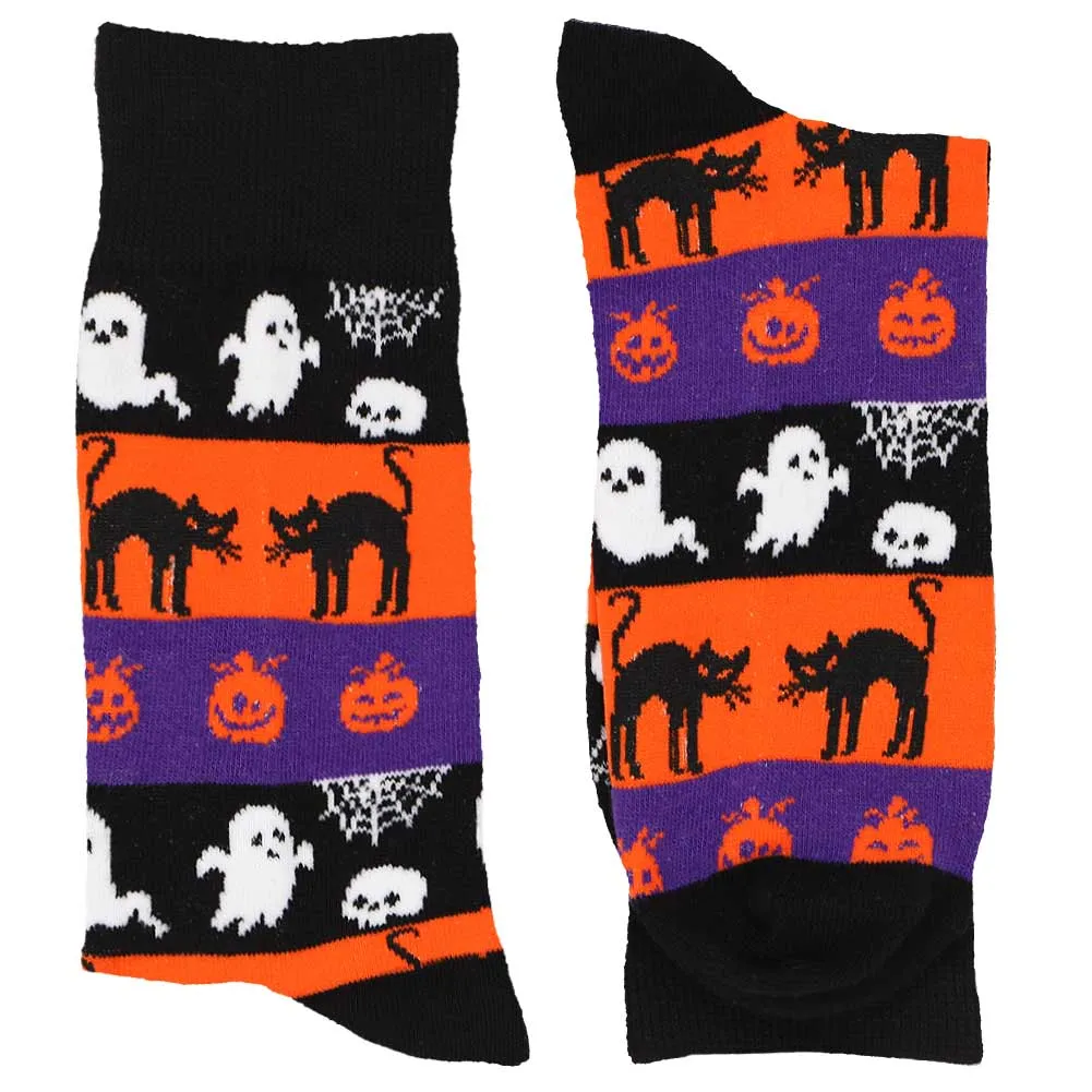 Men's Halloween Striped Socks