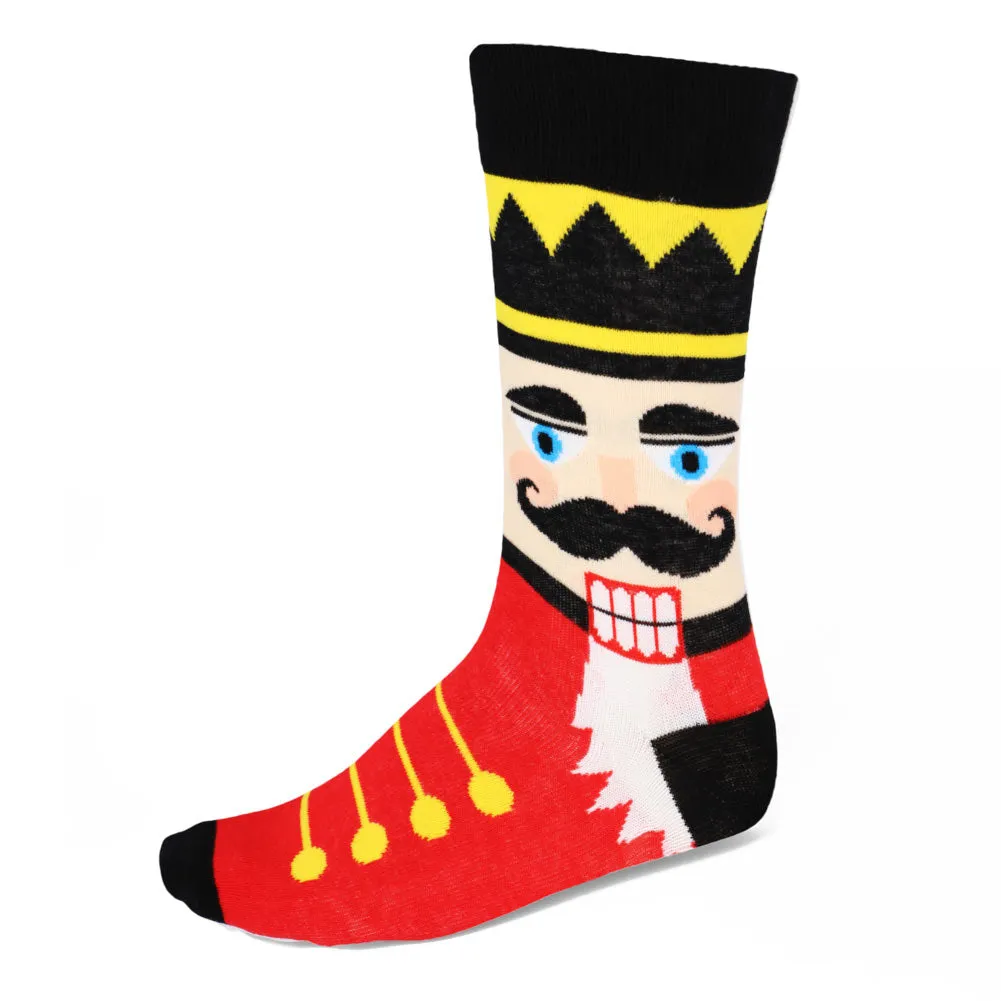 Men's Red Nutcracker Socks
