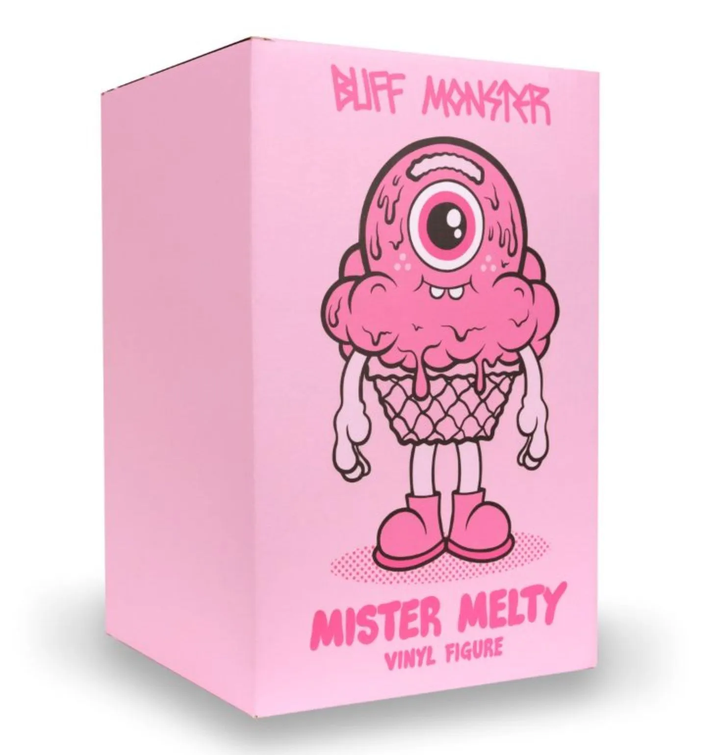 Mister Melty Pink Art Toy Sculpture by Buff Monster
