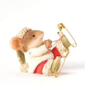 Mouse with Ice Skates Figurine