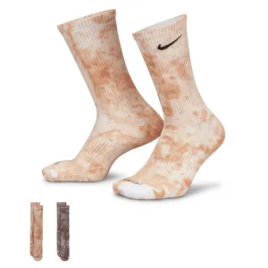 Nike Everyday Plus Cushioned Tie-Dye Crew Sock (2 Pack)