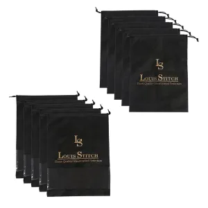 Non Woven Shoe Bag Pack Of  10 Black Plain & See Thru