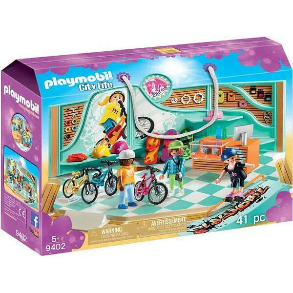 Playmobil Toy Bike & Skate Shop 5Y  Girl