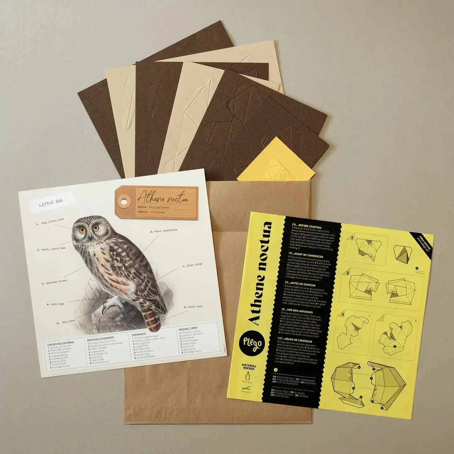 Plego 3D Paper Bird Kit - Sylvia