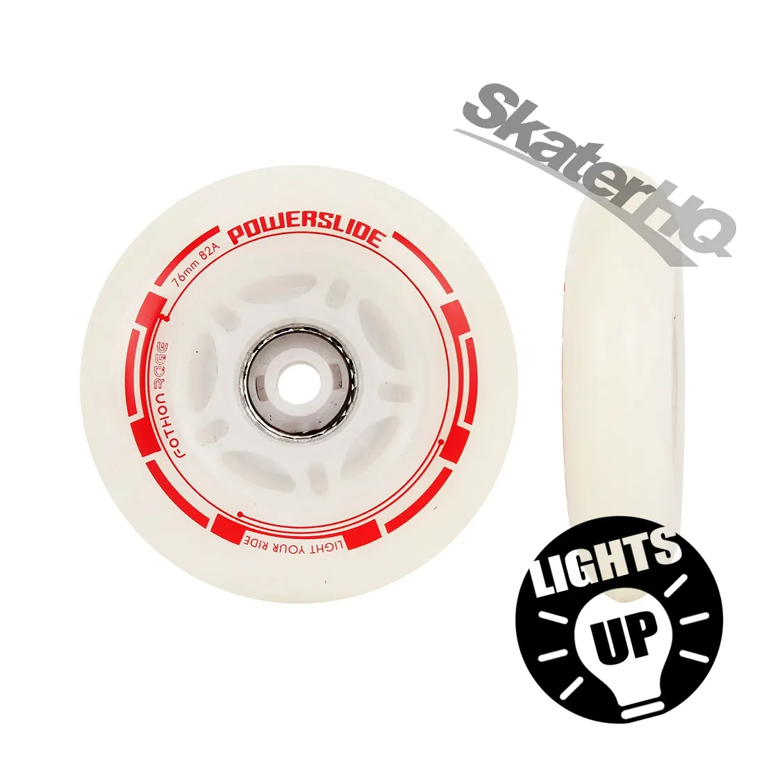 Powerslide Fothon Rage LED Red 76mm 4pk