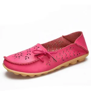 Purpdrank - colors Real leather flat shoes Woman Fashion leisure shoes Daliy women Office lady party footwear size 34- 44