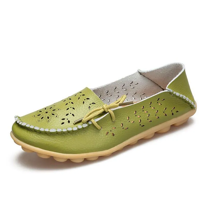 Purpdrank - colors Real leather flat shoes Woman Fashion leisure shoes Daliy women Office lady party footwear size 34- 44
